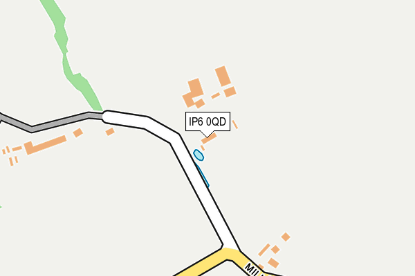 IP6 0QD map - OS OpenMap – Local (Ordnance Survey)