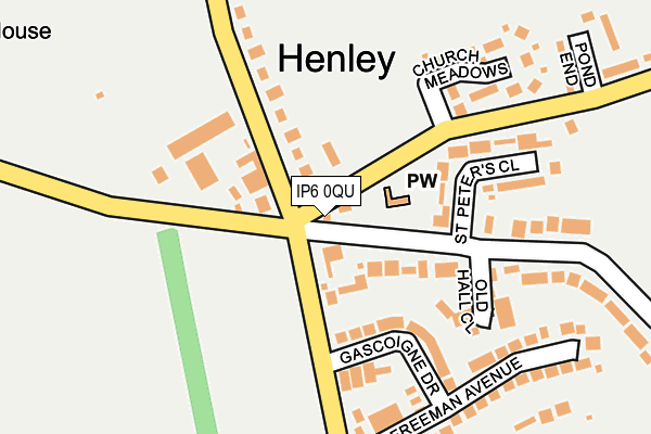 IP6 0QU map - OS OpenMap – Local (Ordnance Survey)