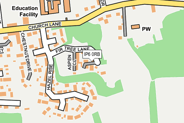 IP6 0RB map - OS OpenMap – Local (Ordnance Survey)