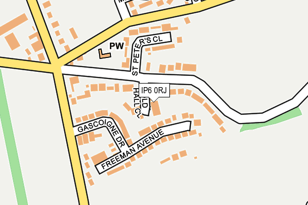 IP6 0RJ map - OS OpenMap – Local (Ordnance Survey)