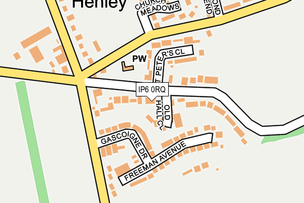 IP6 0RQ map - OS OpenMap – Local (Ordnance Survey)