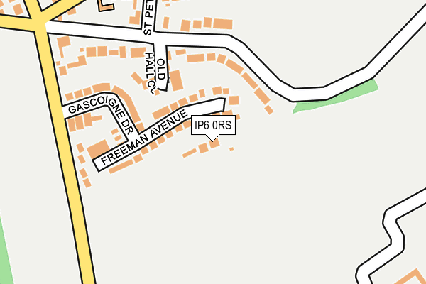 IP6 0RS map - OS OpenMap – Local (Ordnance Survey)