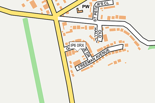 IP6 0RX map - OS OpenMap – Local (Ordnance Survey)