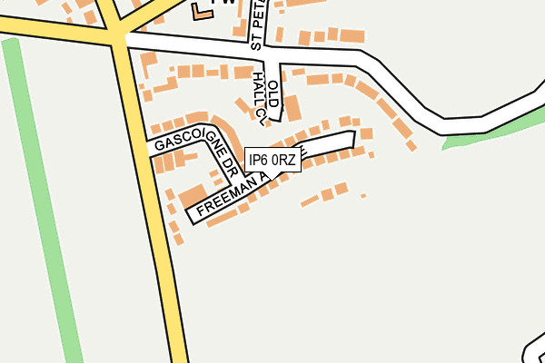 IP6 0RZ map - OS OpenMap – Local (Ordnance Survey)