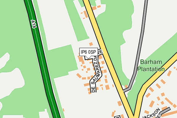 IP6 0SP map - OS OpenMap – Local (Ordnance Survey)