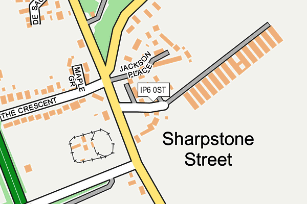 IP6 0ST map - OS OpenMap – Local (Ordnance Survey)