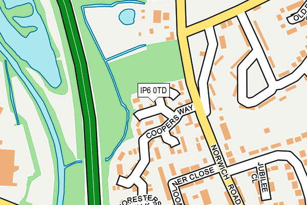 IP6 0TD map - OS OpenMap – Local (Ordnance Survey)