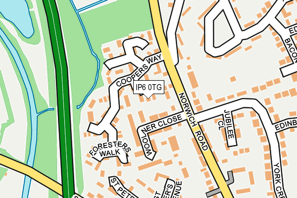 IP6 0TG map - OS OpenMap – Local (Ordnance Survey)