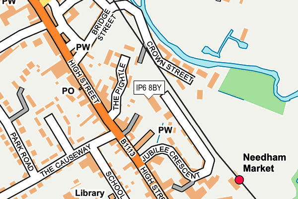 IP6 8BY map - OS OpenMap – Local (Ordnance Survey)