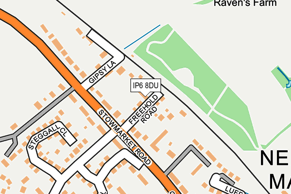 IP6 8DU map - OS OpenMap – Local (Ordnance Survey)