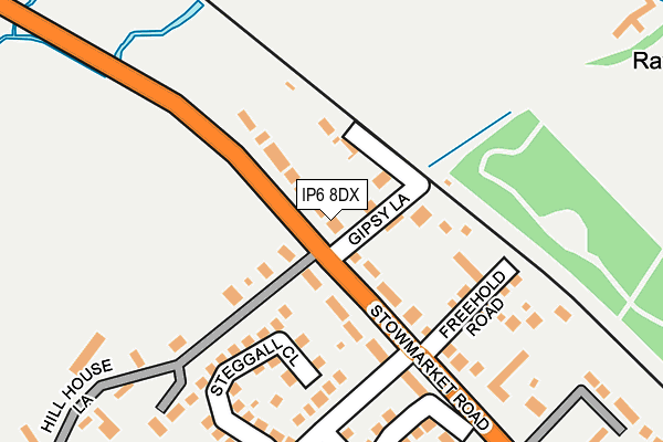 IP6 8DX map - OS OpenMap – Local (Ordnance Survey)