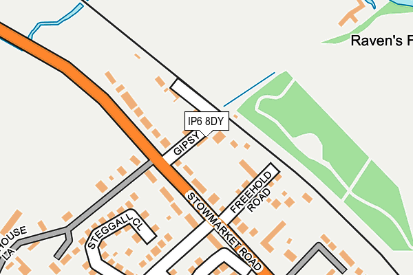 IP6 8DY map - OS OpenMap – Local (Ordnance Survey)