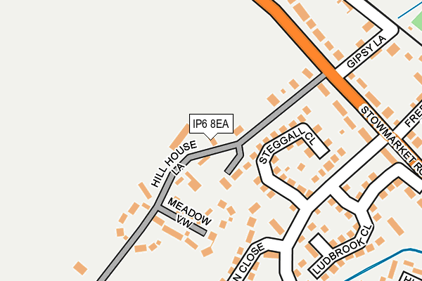 IP6 8EA map - OS OpenMap – Local (Ordnance Survey)