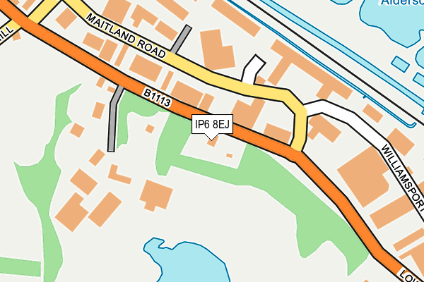 IP6 8EJ map - OS OpenMap – Local (Ordnance Survey)
