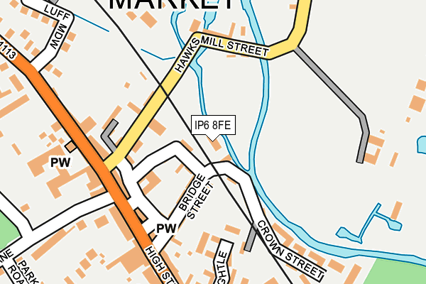 IP6 8FE map - OS OpenMap – Local (Ordnance Survey)