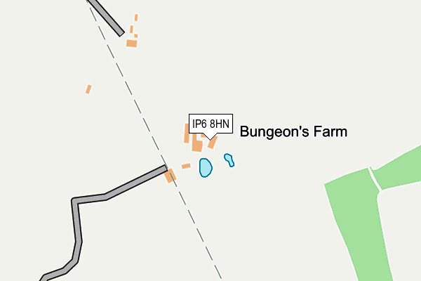 IP6 8HN map - OS OpenMap – Local (Ordnance Survey)