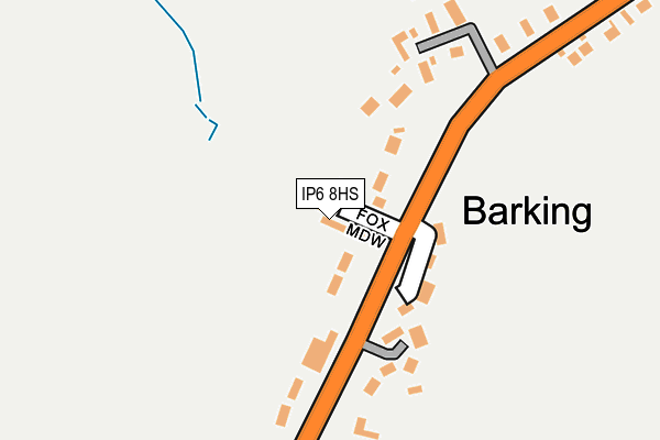 IP6 8HS map - OS OpenMap – Local (Ordnance Survey)