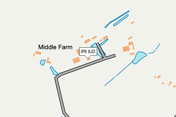 IP6 8JD map - OS OpenMap – Local (Ordnance Survey)