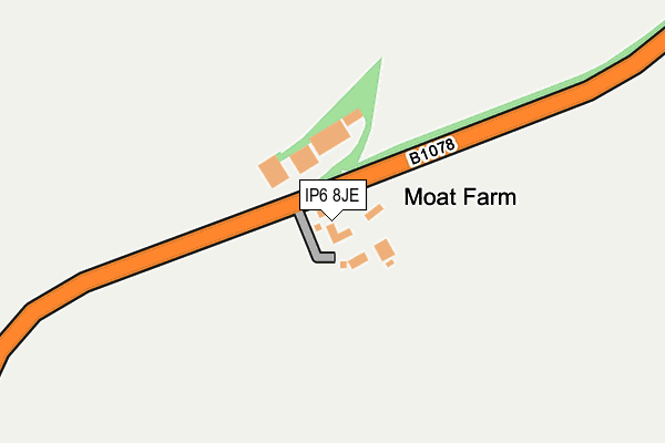 IP6 8JE map - OS OpenMap – Local (Ordnance Survey)