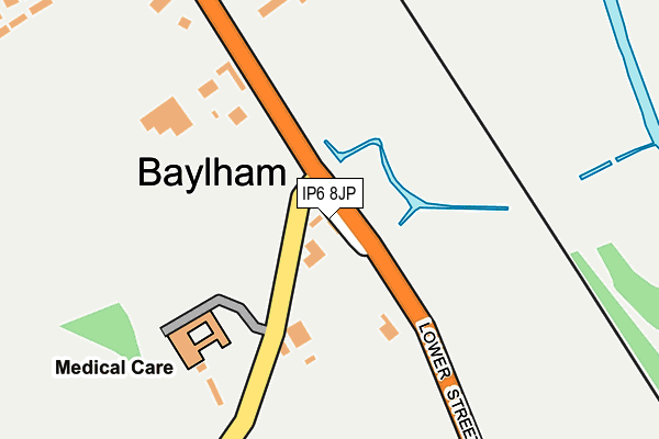 IP6 8JP map - OS OpenMap – Local (Ordnance Survey)