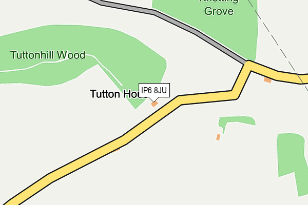 IP6 8JU map - OS OpenMap – Local (Ordnance Survey)