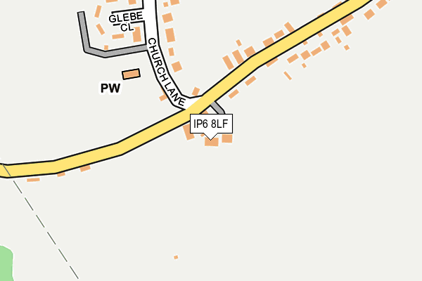 IP6 8LF map - OS OpenMap – Local (Ordnance Survey)