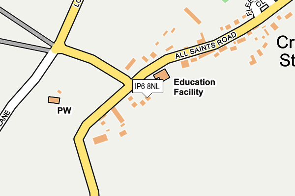 IP6 8NL map - OS OpenMap – Local (Ordnance Survey)