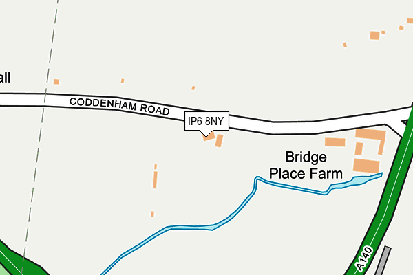 IP6 8NY map - OS OpenMap – Local (Ordnance Survey)