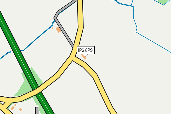 IP6 8PS map - OS OpenMap – Local (Ordnance Survey)