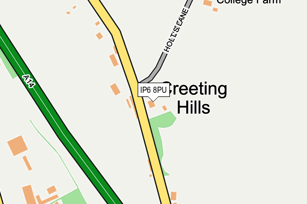 IP6 8PU map - OS OpenMap – Local (Ordnance Survey)