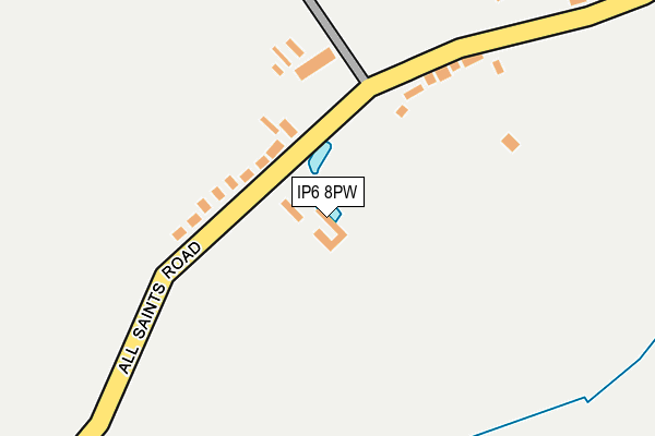 IP6 8PW map - OS OpenMap – Local (Ordnance Survey)