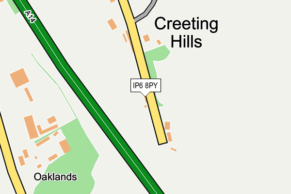 IP6 8PY map - OS OpenMap – Local (Ordnance Survey)