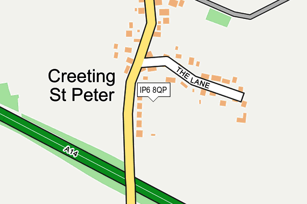 IP6 8QP map - OS OpenMap – Local (Ordnance Survey)