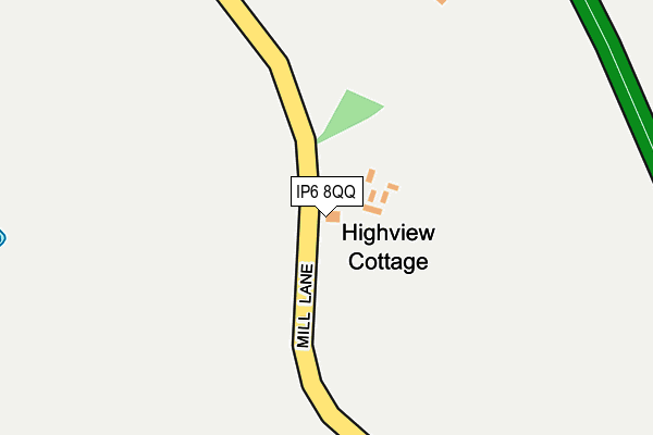 IP6 8QQ map - OS OpenMap – Local (Ordnance Survey)