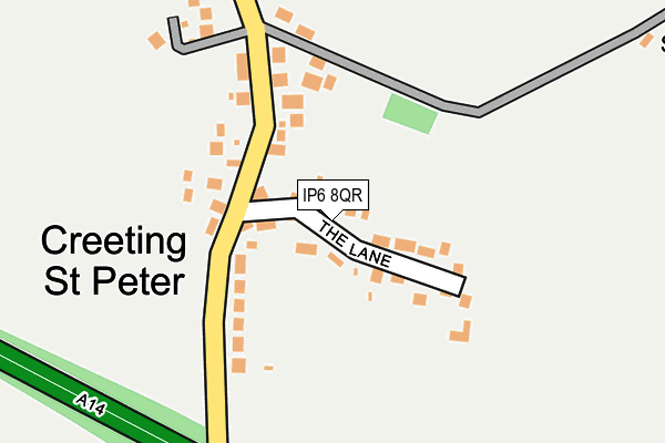 IP6 8QR map - OS OpenMap – Local (Ordnance Survey)