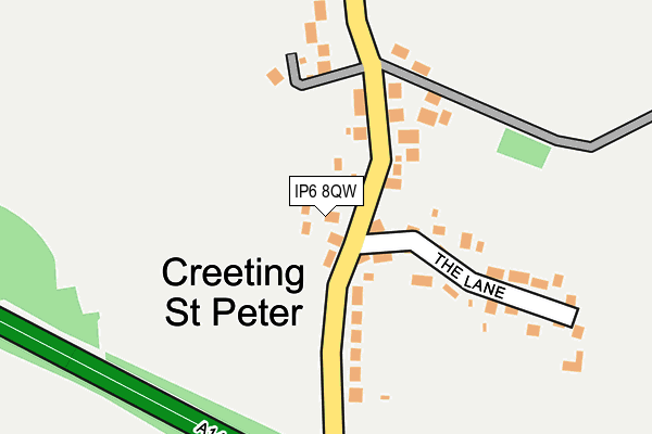 IP6 8QW map - OS OpenMap – Local (Ordnance Survey)