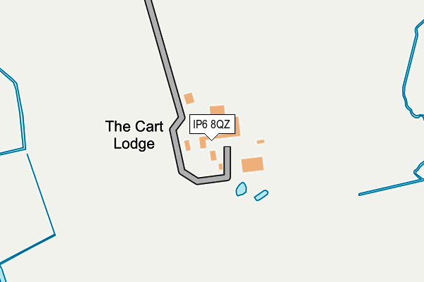 IP6 8QZ map - OS OpenMap – Local (Ordnance Survey)