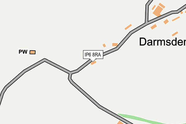 IP6 8RA map - OS OpenMap – Local (Ordnance Survey)