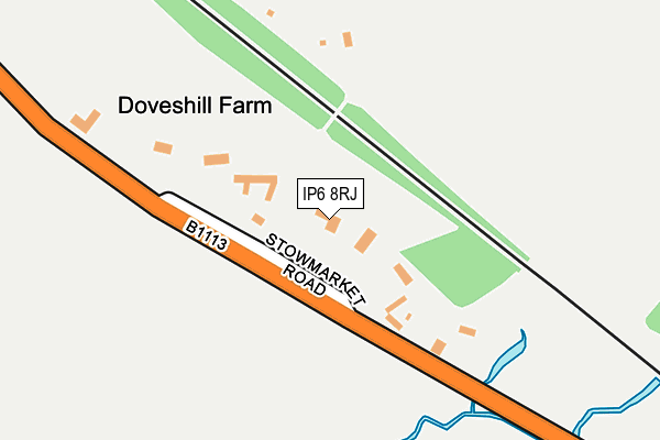 IP6 8RJ map - OS OpenMap – Local (Ordnance Survey)