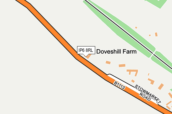 IP6 8RL map - OS OpenMap – Local (Ordnance Survey)