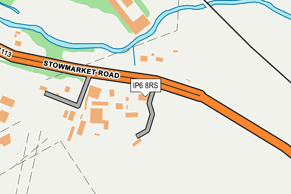 IP6 8RS map - OS OpenMap – Local (Ordnance Survey)