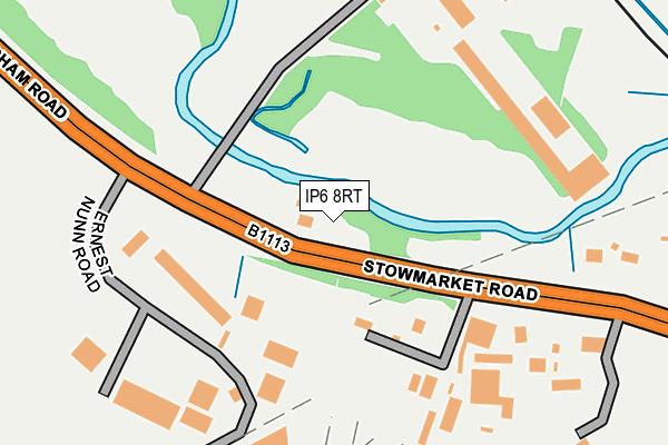 IP6 8RT map - OS OpenMap – Local (Ordnance Survey)