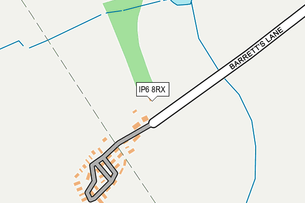 IP6 8RX map - OS OpenMap – Local (Ordnance Survey)