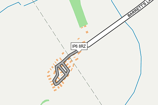 IP6 8RZ map - OS OpenMap – Local (Ordnance Survey)