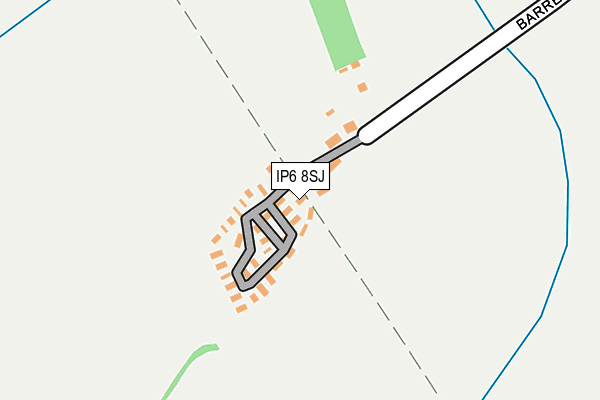 IP6 8SJ map - OS OpenMap – Local (Ordnance Survey)