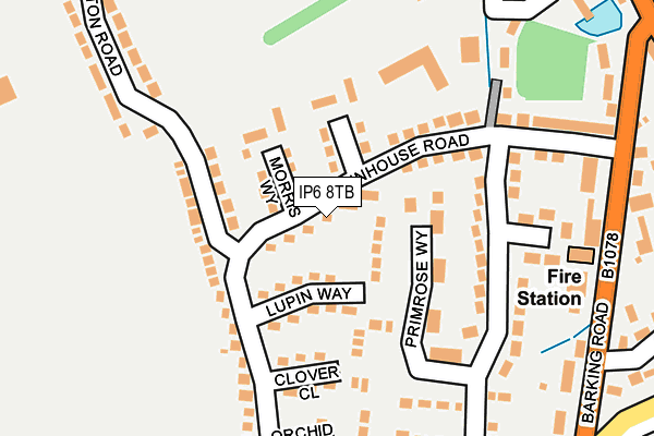 IP6 8TB map - OS OpenMap – Local (Ordnance Survey)