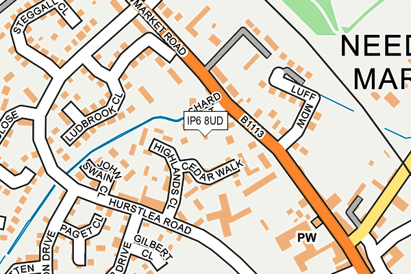 IP6 8UD map - OS OpenMap – Local (Ordnance Survey)