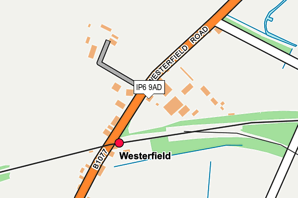 IP6 9AD map - OS OpenMap – Local (Ordnance Survey)