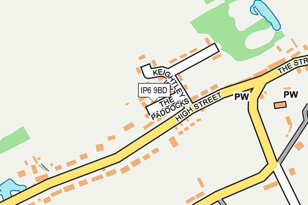 IP6 9BD map - OS OpenMap – Local (Ordnance Survey)