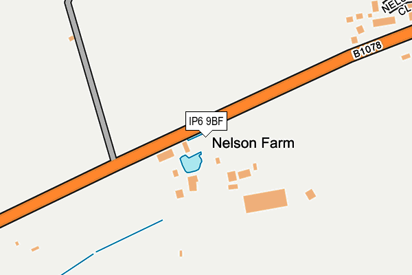 IP6 9BF map - OS OpenMap – Local (Ordnance Survey)